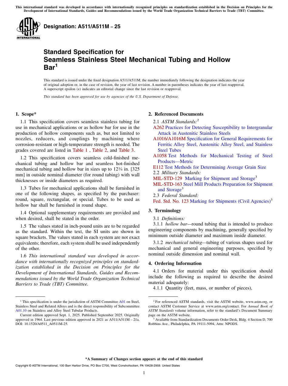 ASTM A511 - A 511M - 25.pdf_第1页