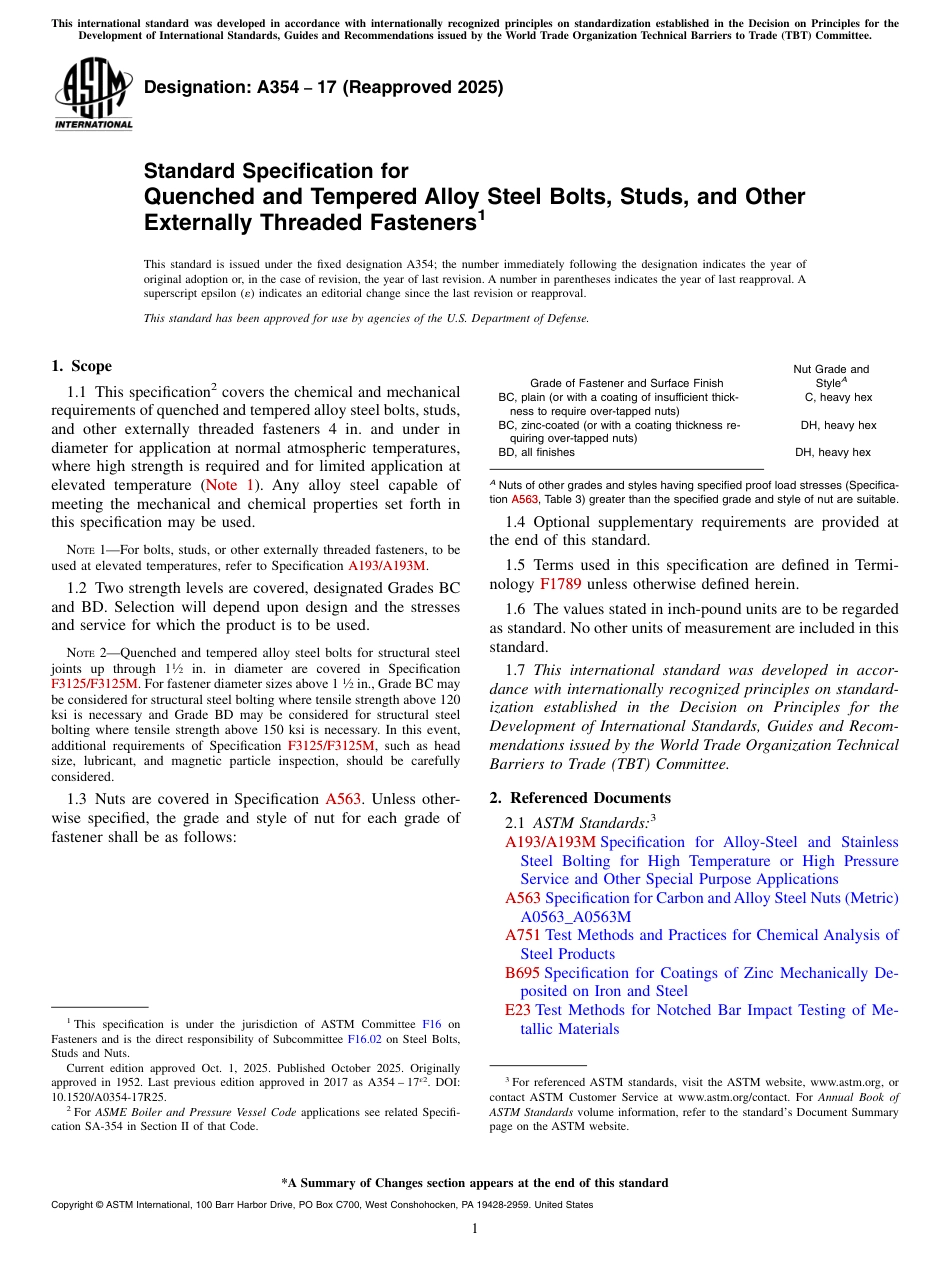 ASTM A354 - 17 (2025).pdf_第1页