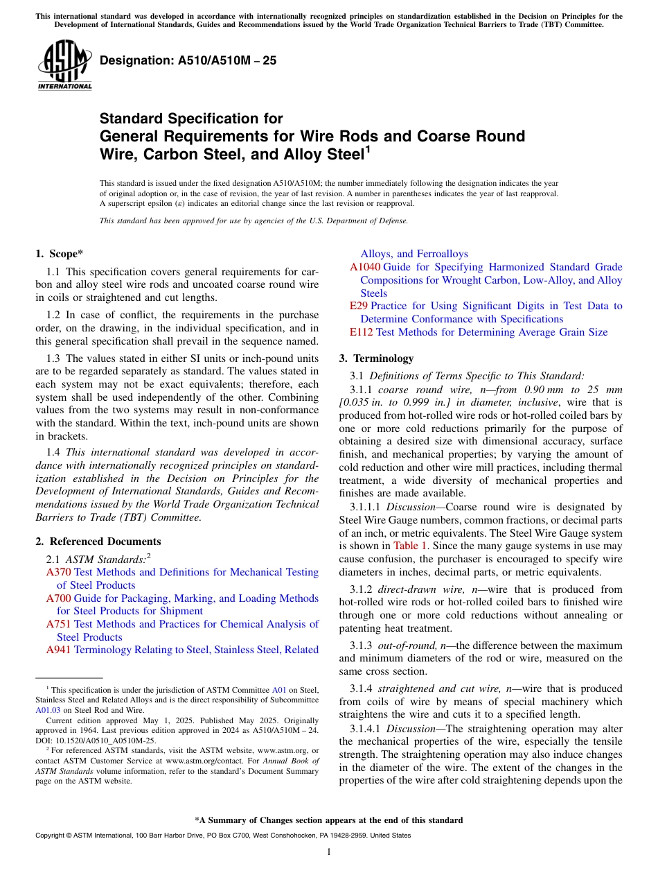 ASTM A510 - A 510M - 25.pdf_第1页