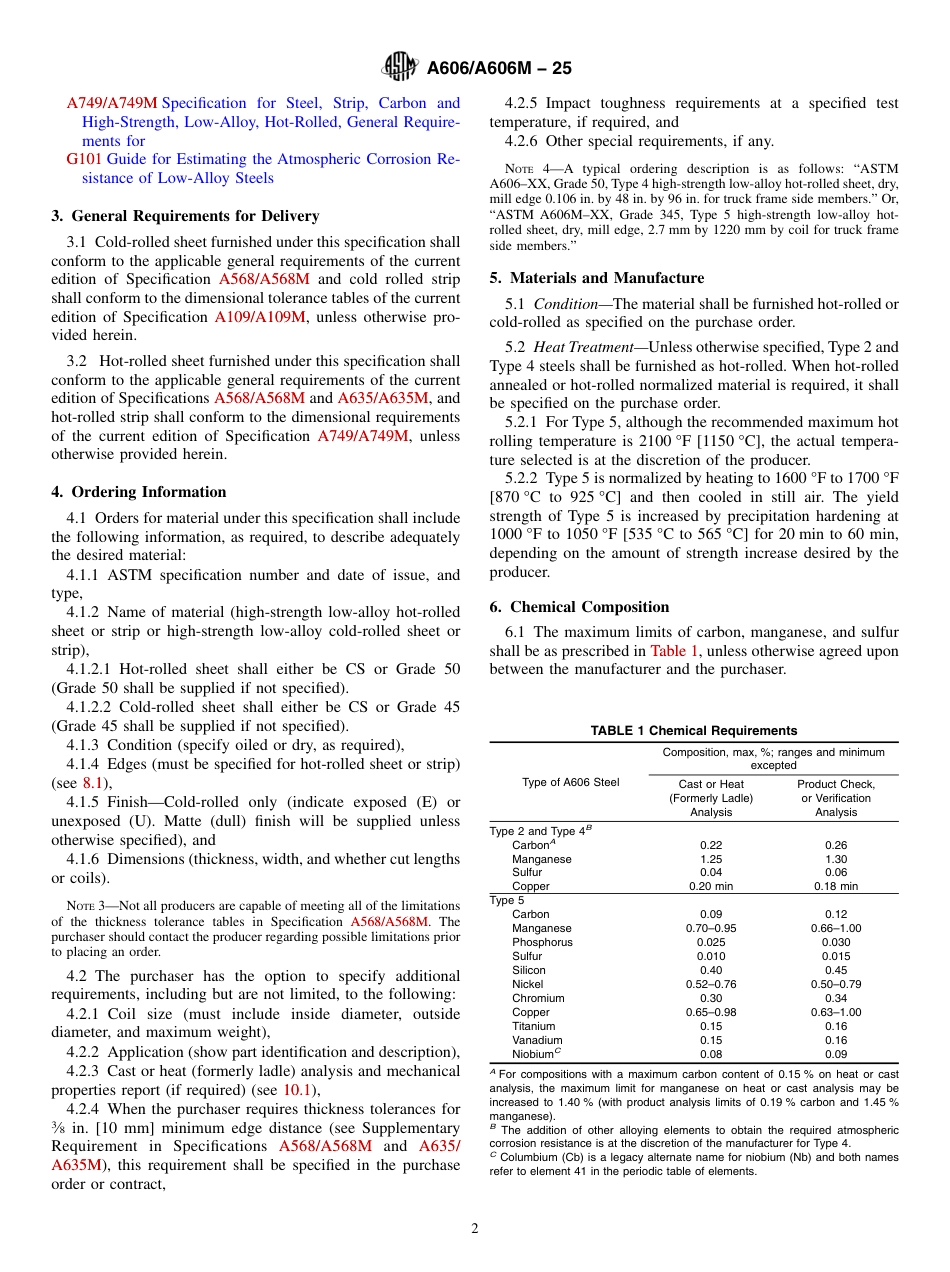 ASTM A606 - A 606M - 25.pdf_第2页