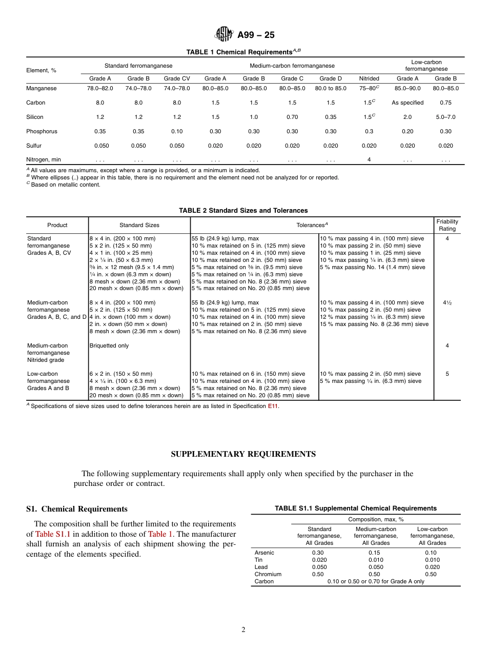ASTM A99 - 25.pdf_第2页