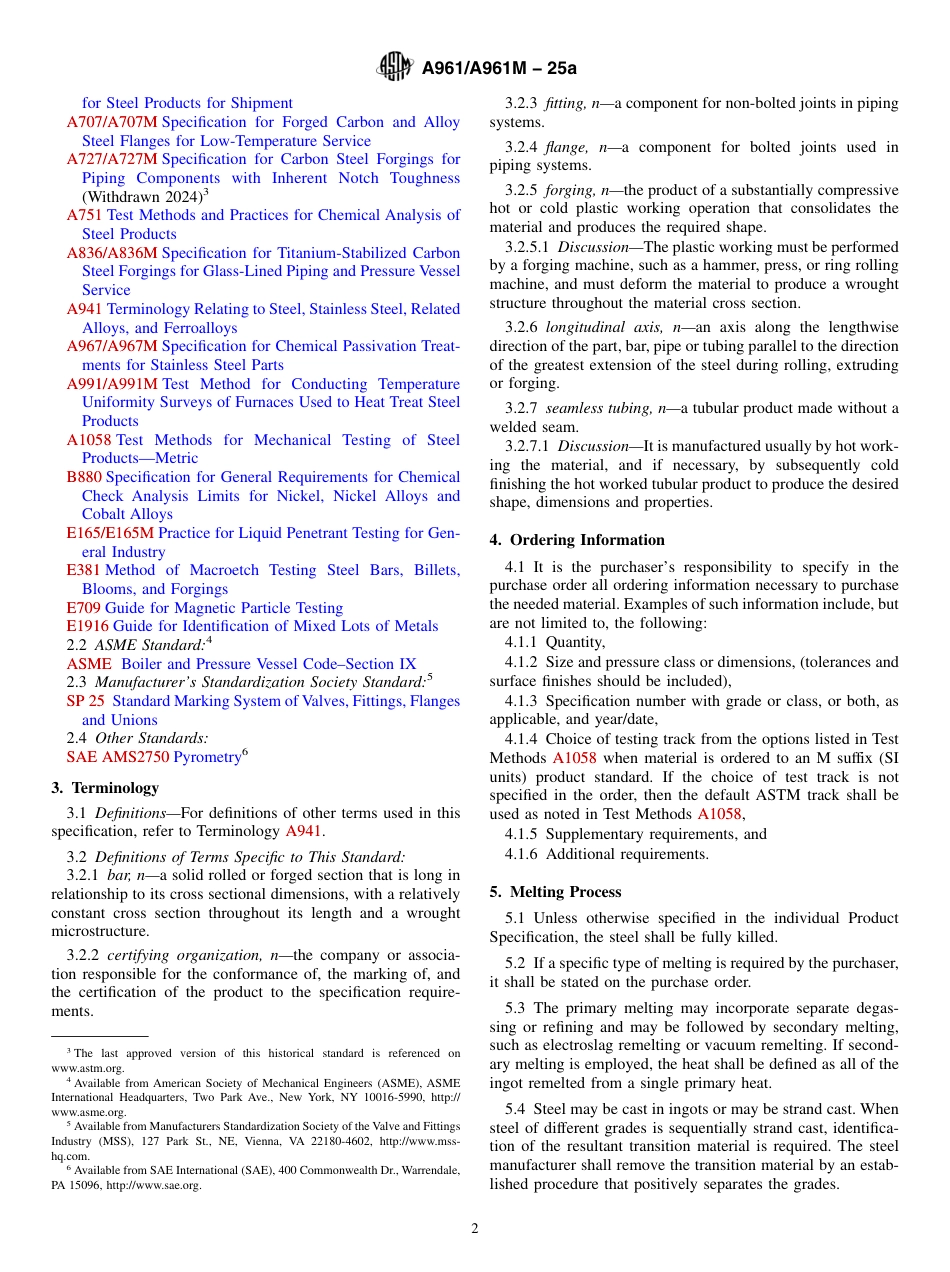 ASTM A961 - A 961M - 25a.pdf_第2页