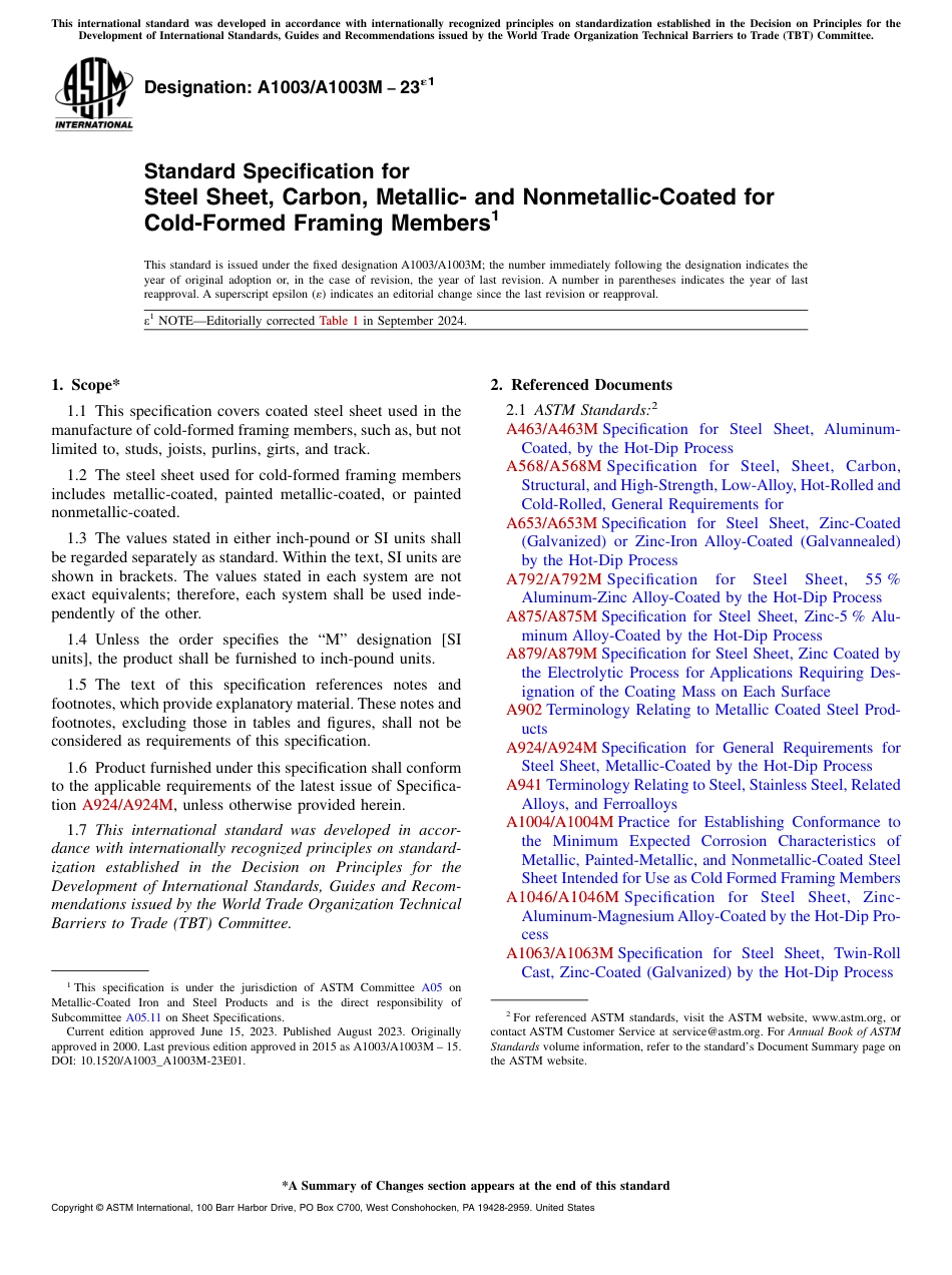 ASTM A1003 - A 1003M - 23e1.pdf_第1页