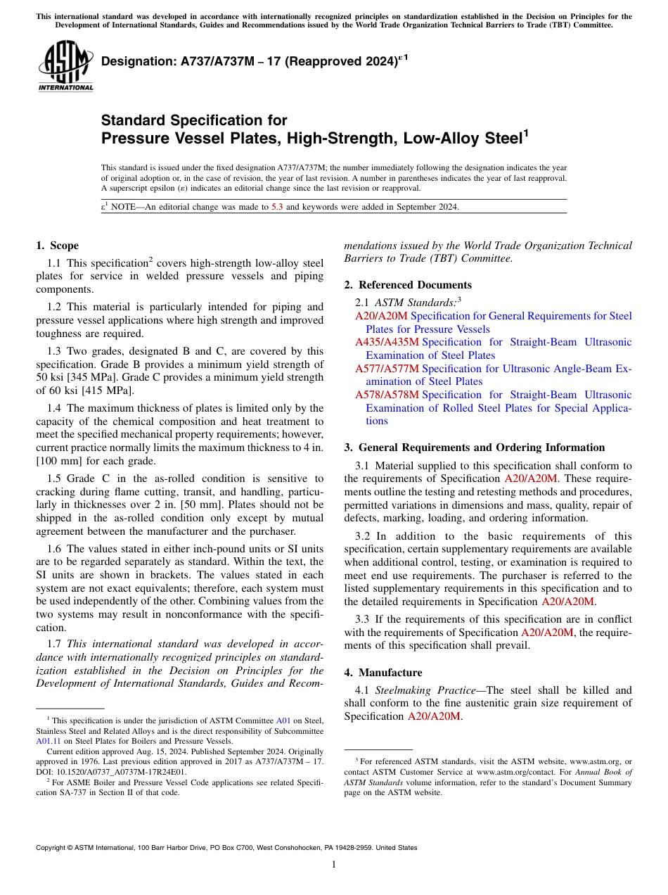 ASTM A737 - A 737M - 17 (2024)e1.pdf_第1页