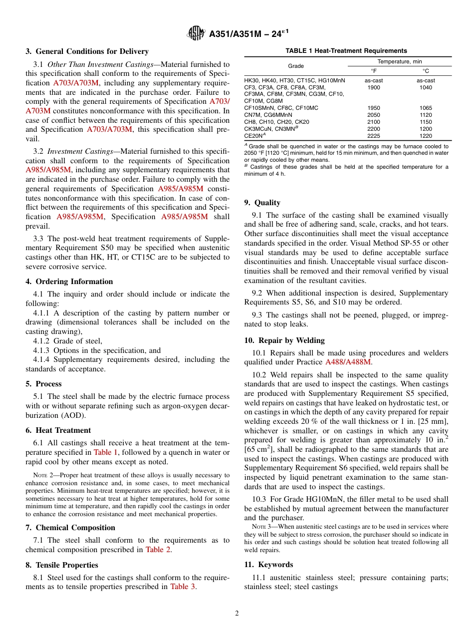 ASTM A351 - A 351M - 24e1.pdf_第2页