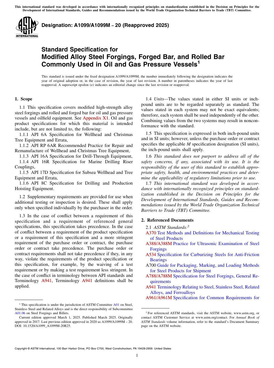 ASTM A1099 - A 1099M - 20 (2025).pdf_第1页