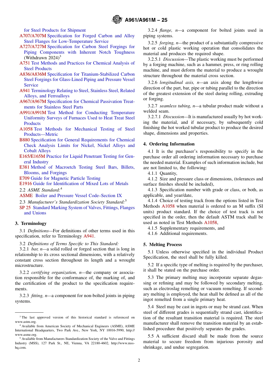 ASTM A961 - A 961M - 25.pdf_第2页