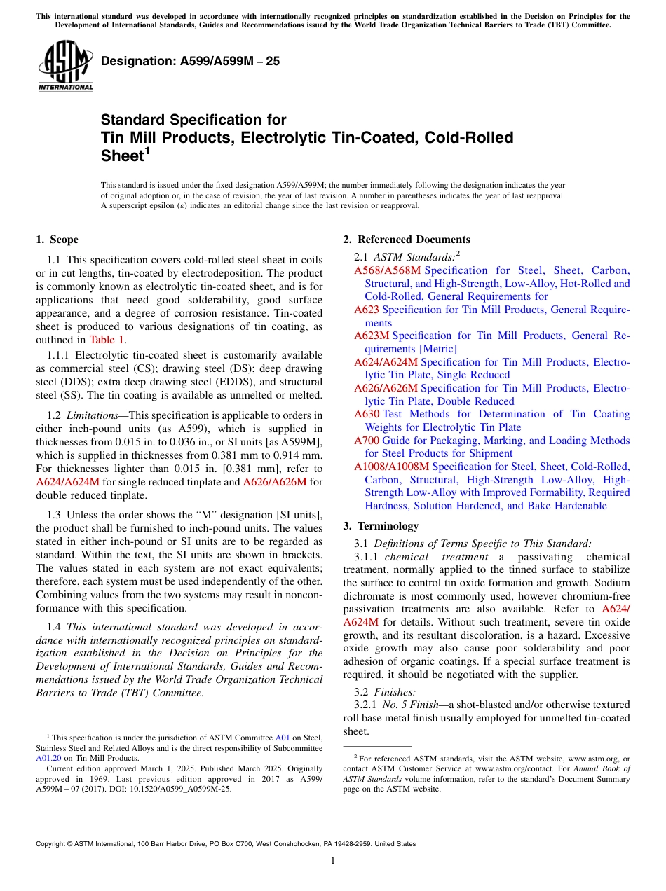 ASTM A599 - A 599M - 25.pdf_第1页
