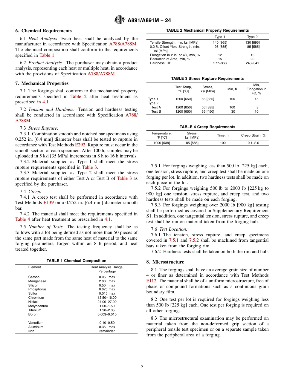 ASTM A891 - A 891M - 24.pdf_第2页