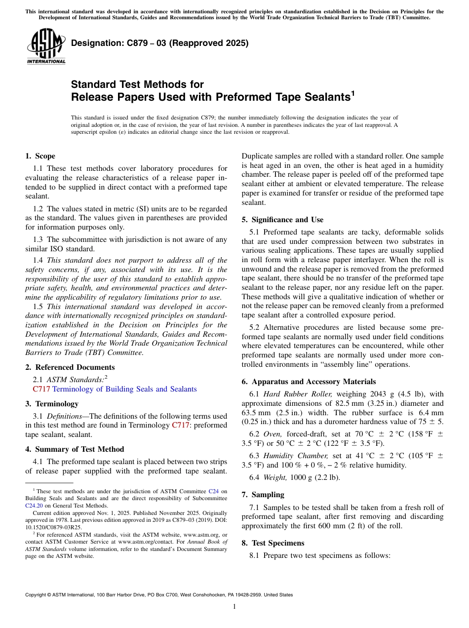 ASTM C879 - 03 (2025).pdf_第1页