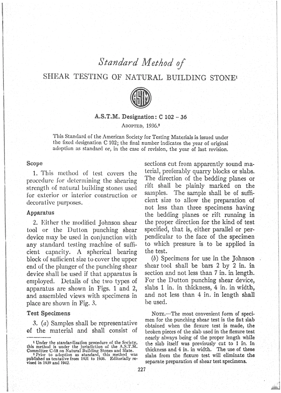 ASTM C102 - 36 scan.pdf_第1页