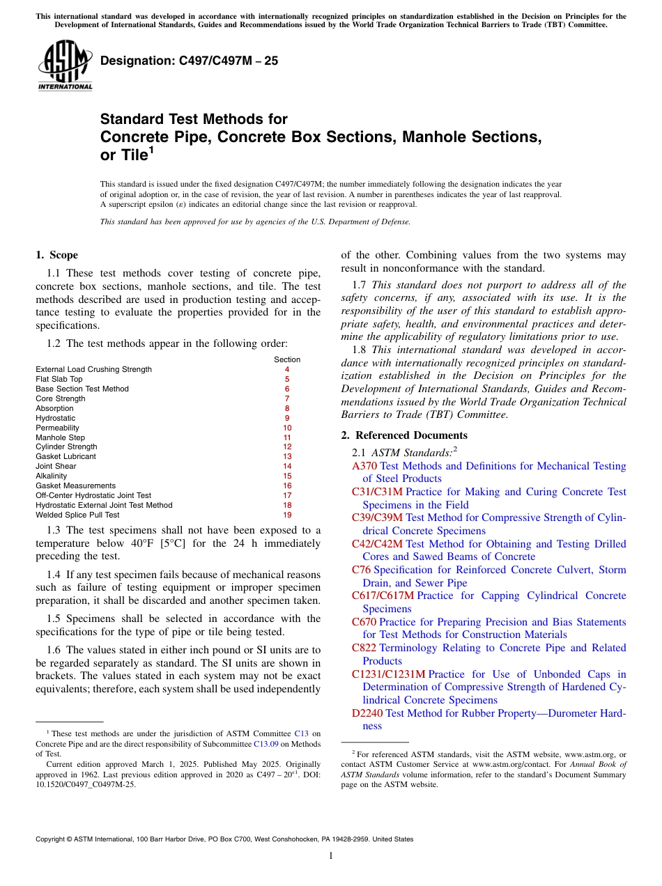 ASTM C497 - C 497M - 25.pdf_第1页