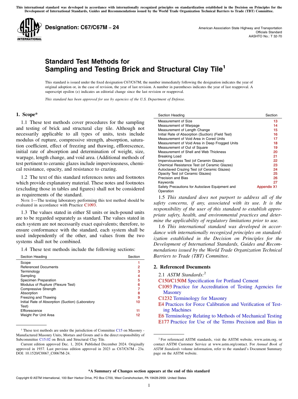 ASTM C67 - C 67M - 24.pdf_第1页