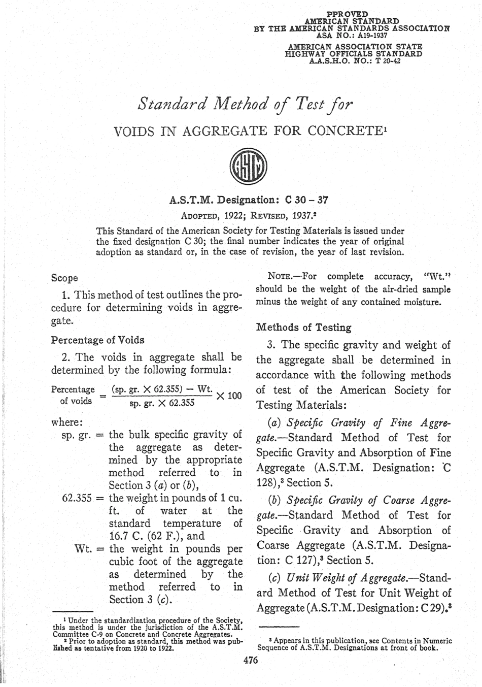 ASTM C30 - 37 scan.pdf_第1页