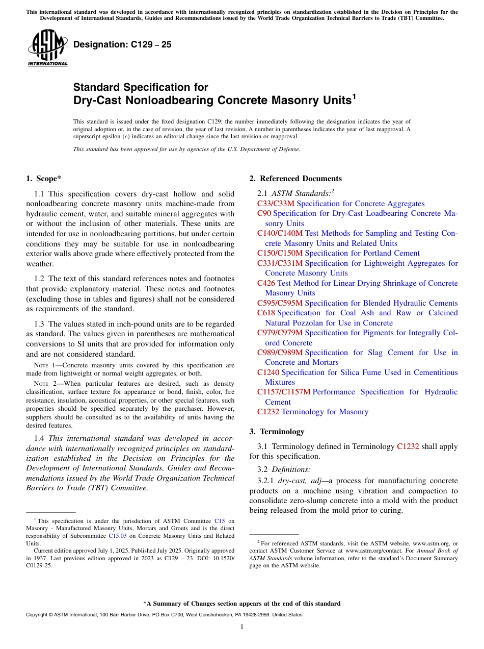 ASTM C129 - 25.pdf_第1页
