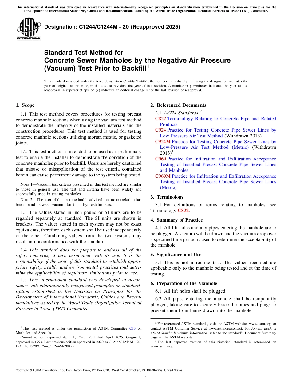 ASTM C1244 - C 1244M - 20 (2025).pdf_第1页