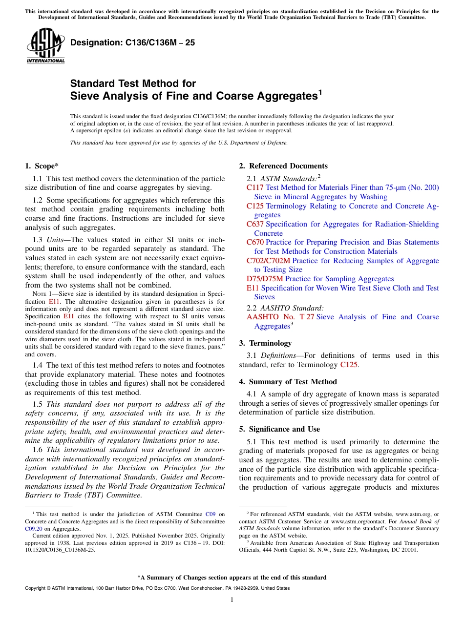 ASTM C136 - C 136M - 25.pdf_第1页
