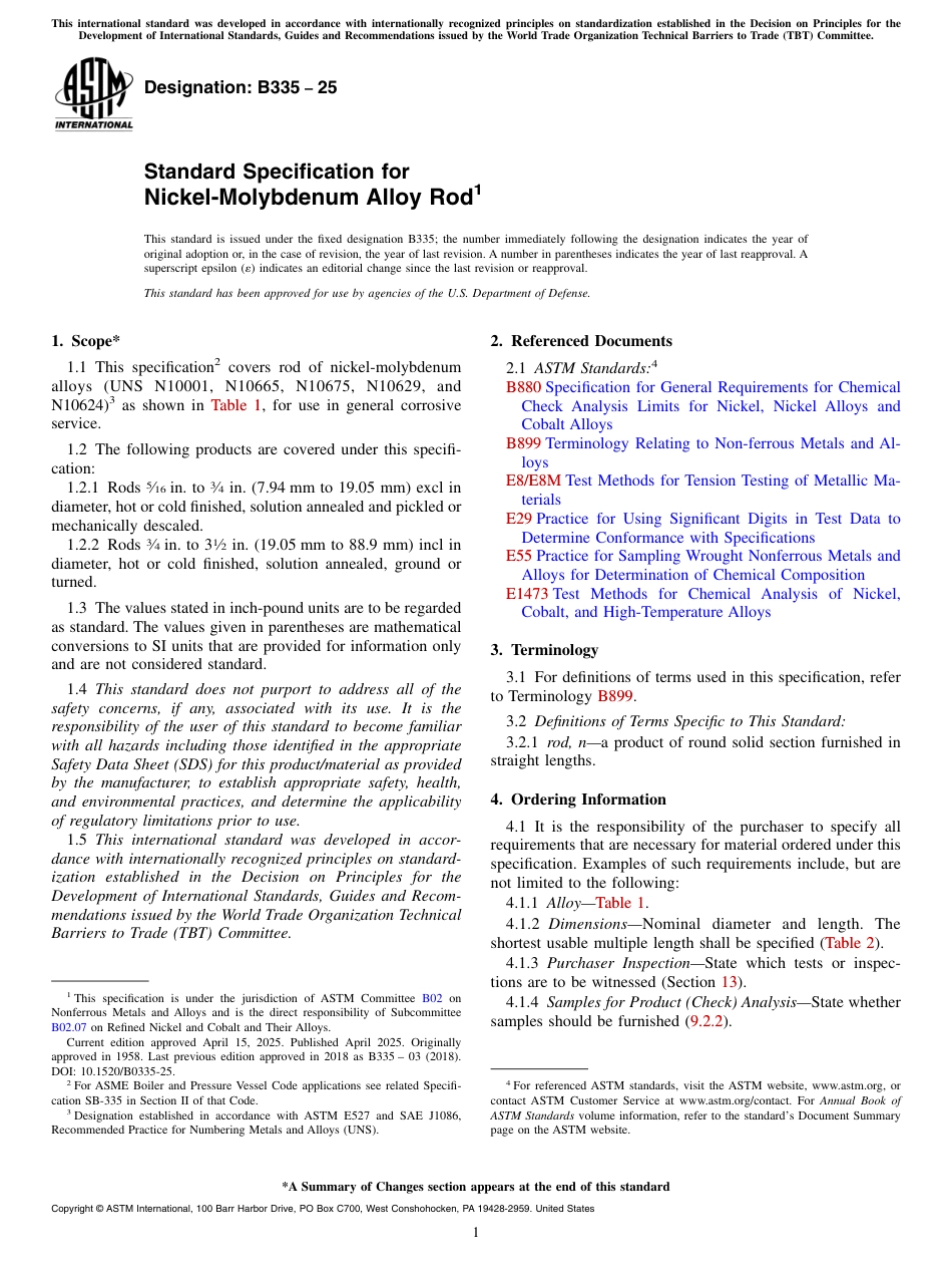 ASTM B335 - 25.pdf_第1页