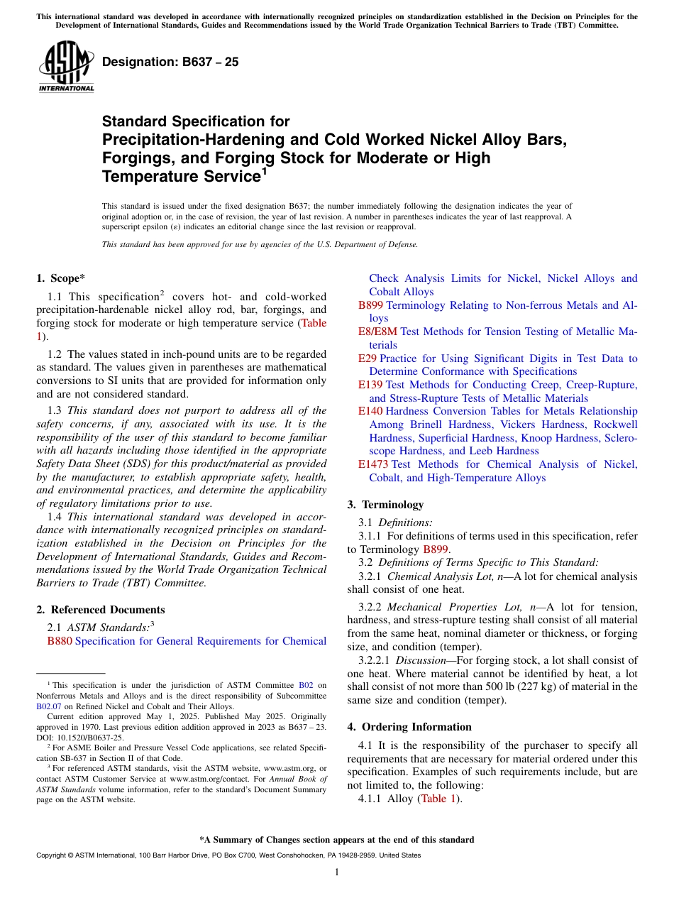 ASTM B637 - 25.pdf_第1页