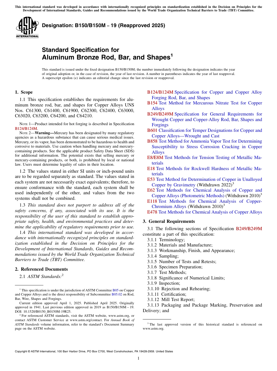 ASTM B150 - B 150M - 19 (2025).pdf_第1页