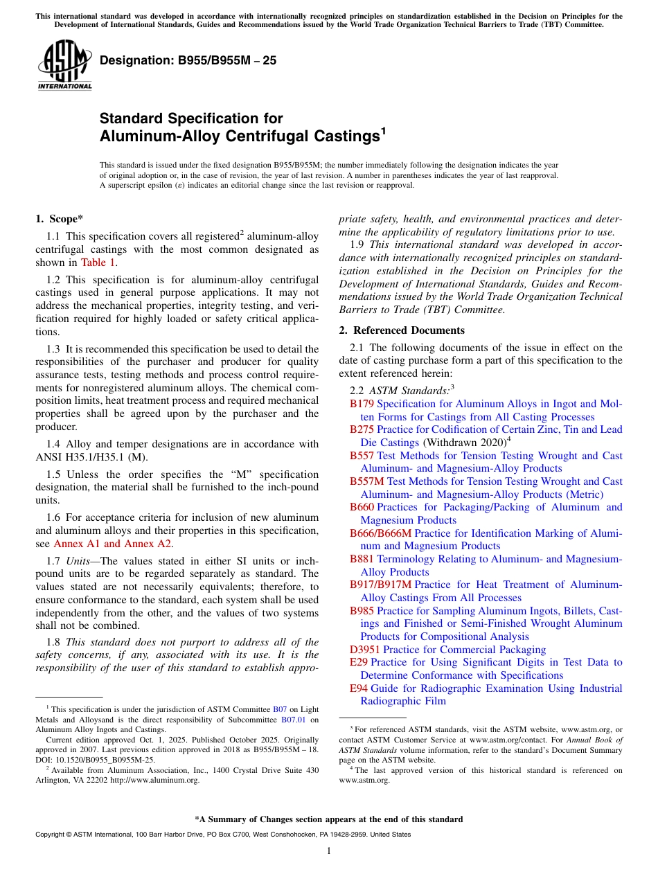 ASTM B955 - B 955M - 25.pdf_第1页