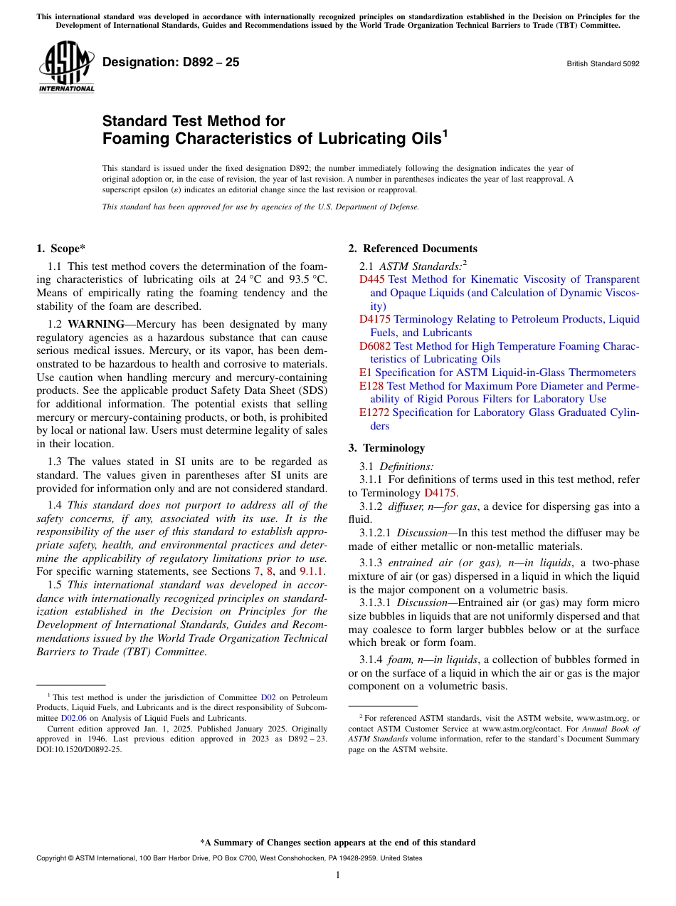 ASTM D892 - 25.pdf_第1页