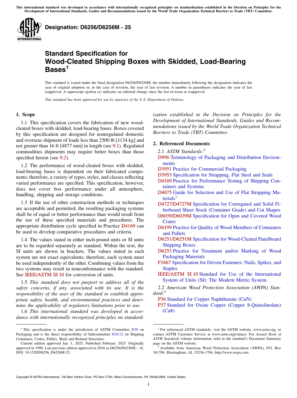 ASTM D6256 - D 6256M - 25.pdf_第1页