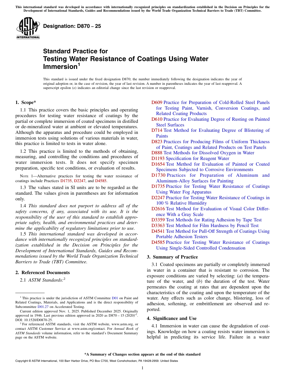 ASTM D870 - 25.pdf_第1页
