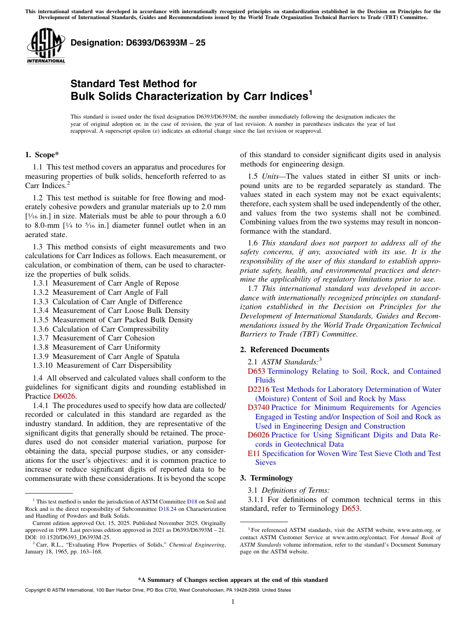 ASTM D6393 - D 6393M - 25.pdf_第1页