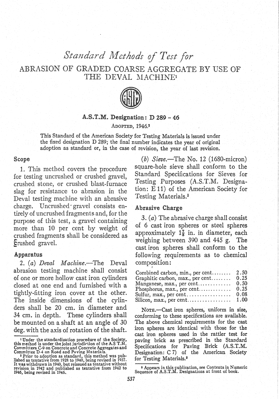 ASTM D289 - 46 scan.pdf_第1页