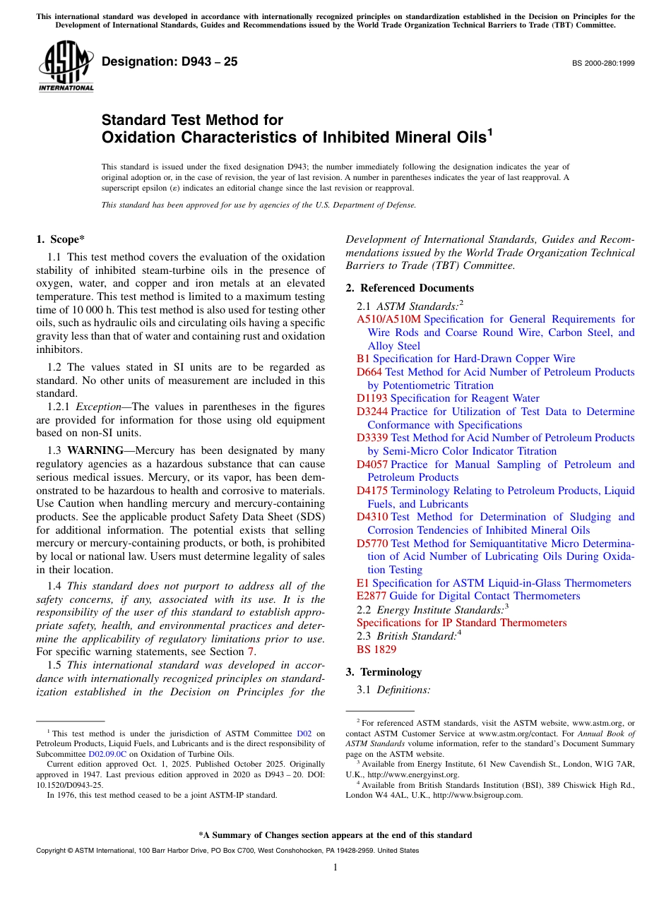 ASTM D943 - 25.pdf_第1页