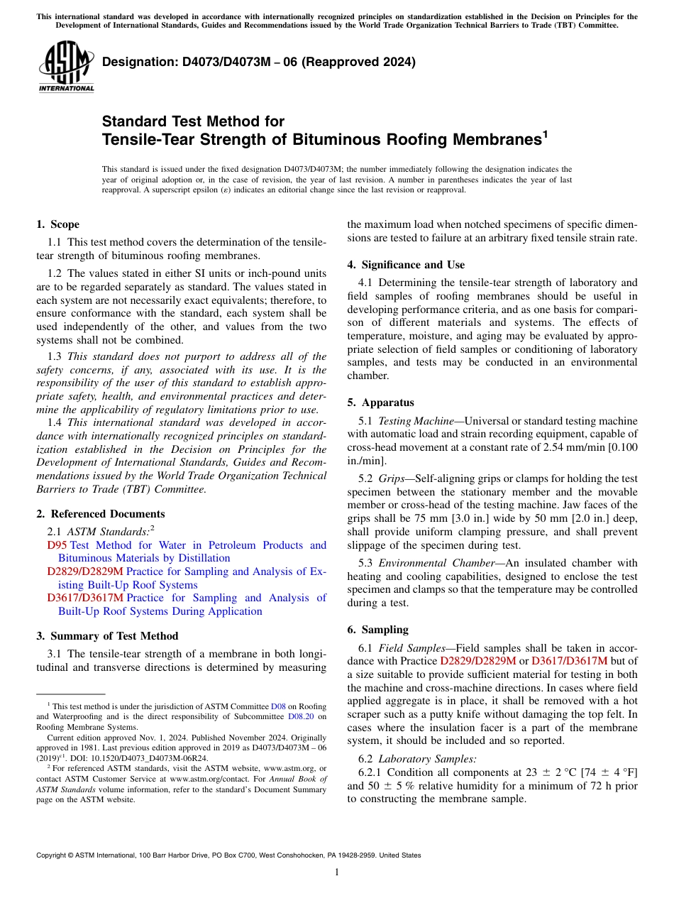 ASTM D4073 - D 4073M - 06 (2024).pdf_第1页