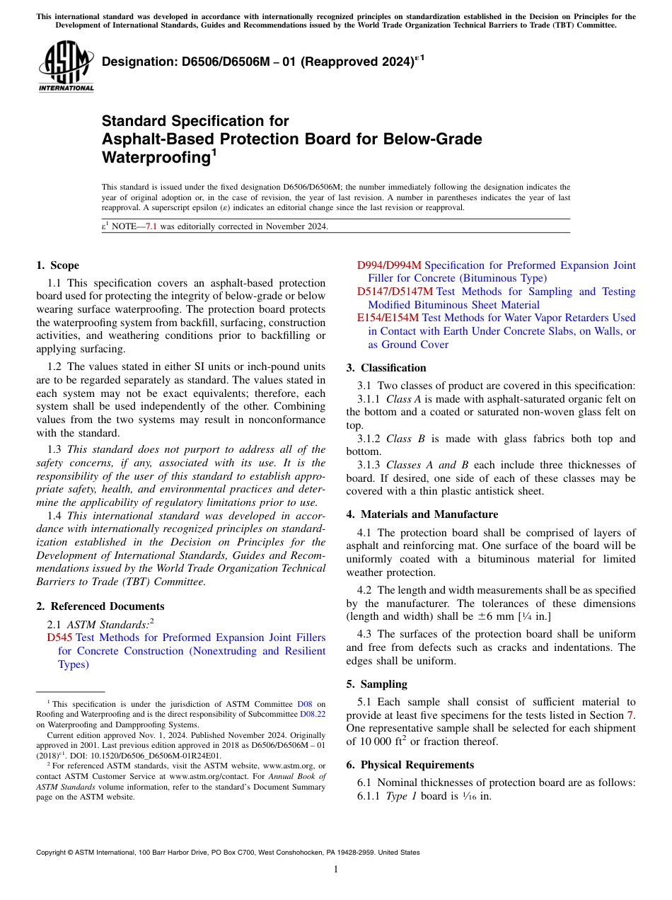 ASTM D6506 - D 6506M - 01 (2024)e1.pdf_第1页