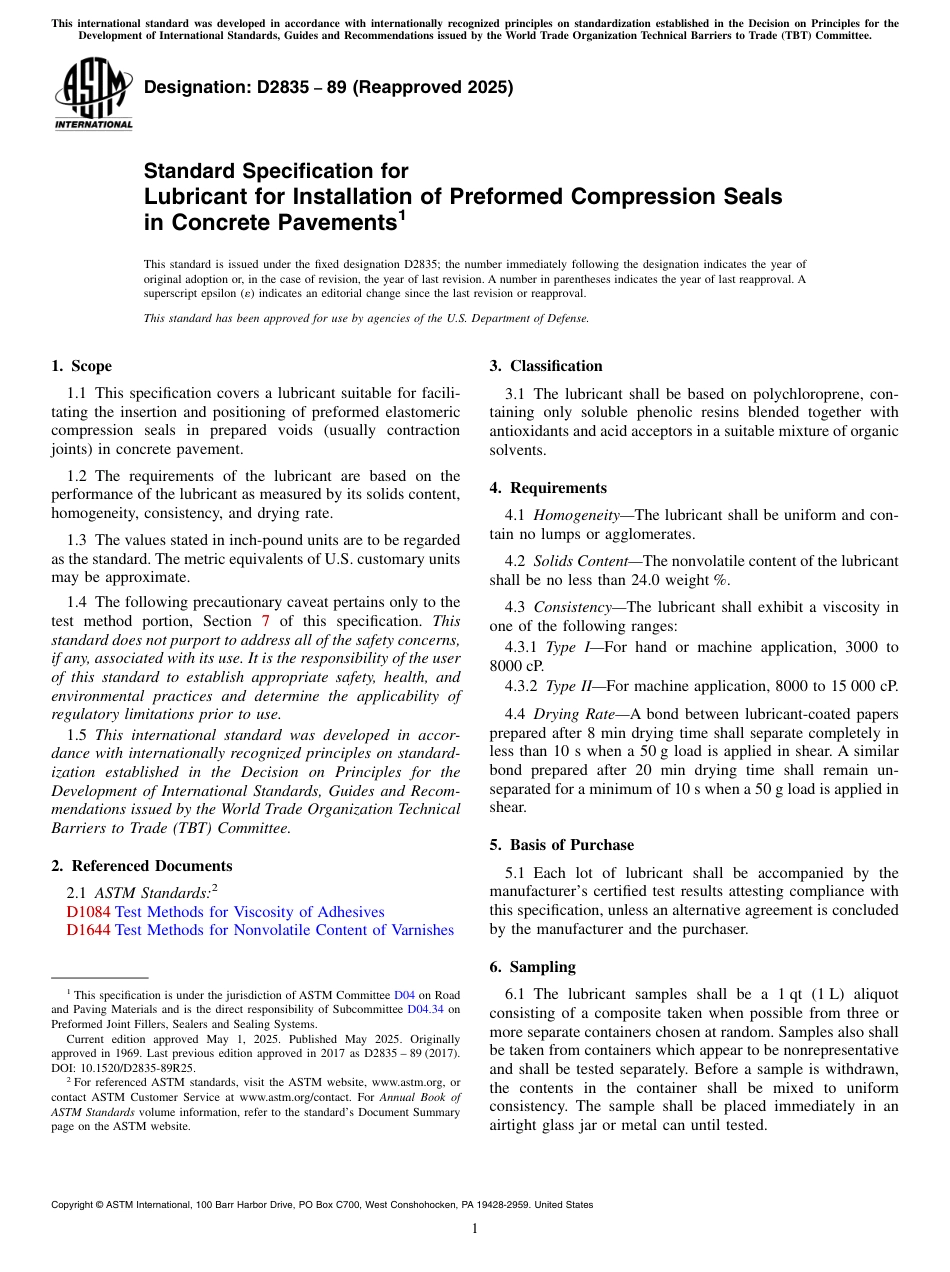 ASTM D2835 - 89 (2025).pdf_第1页