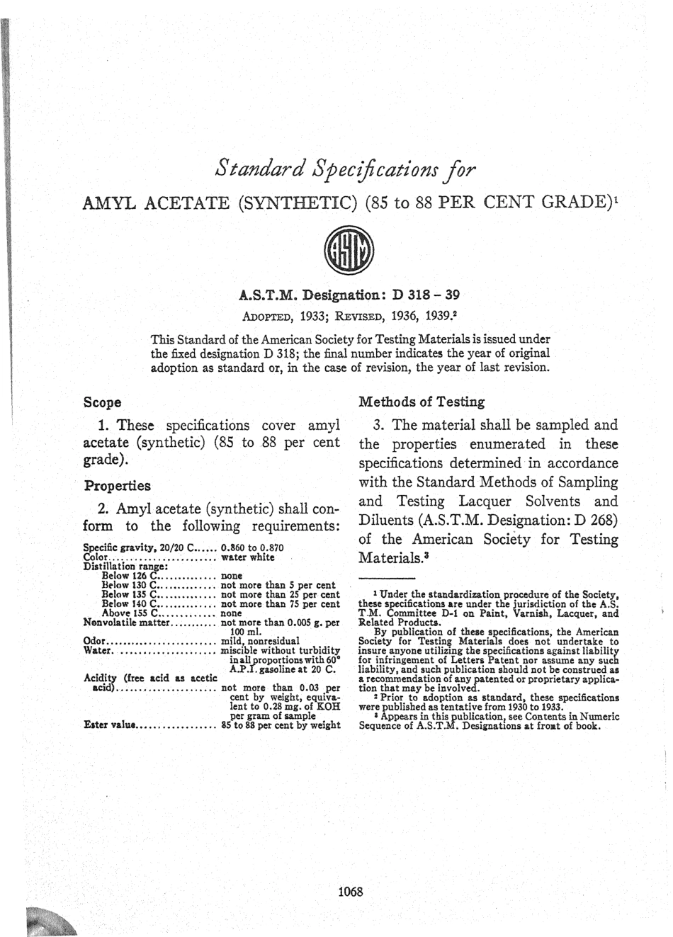 ASTM D318 - 39 scan.pdf_第1页