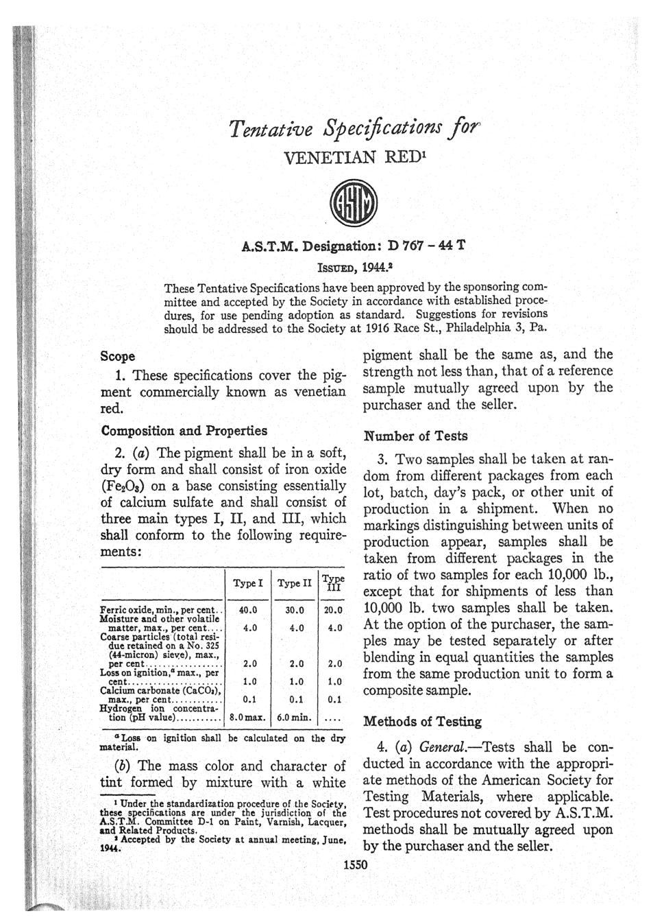 ASTM D767 - 44T scan.pdf_第1页