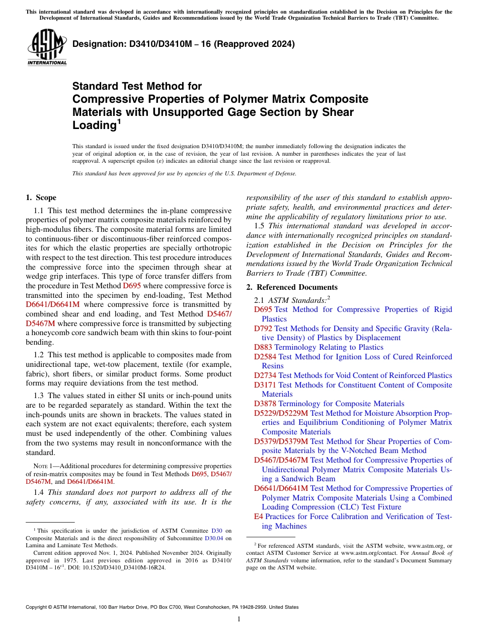 ASTM D3410 - D 3410M - 16 (2024).pdf_第1页