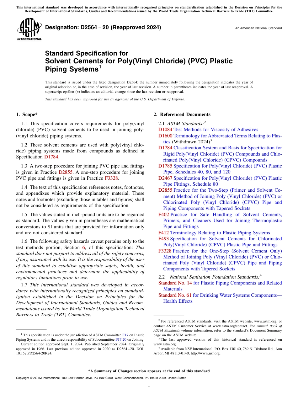 ASTM D2564 - 20 (2024).pdf_第1页