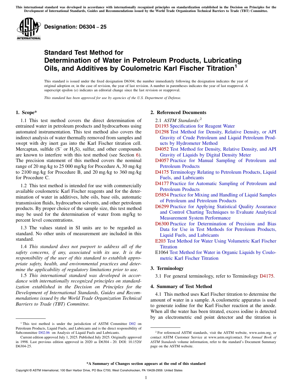 ASTM D6304 - 25.pdf_第1页