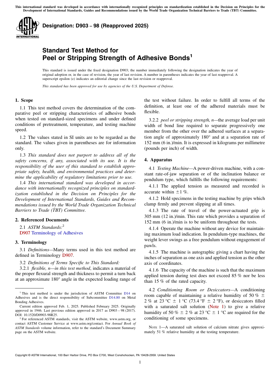 ASTM D903 - 98 (2025).pdf_第1页