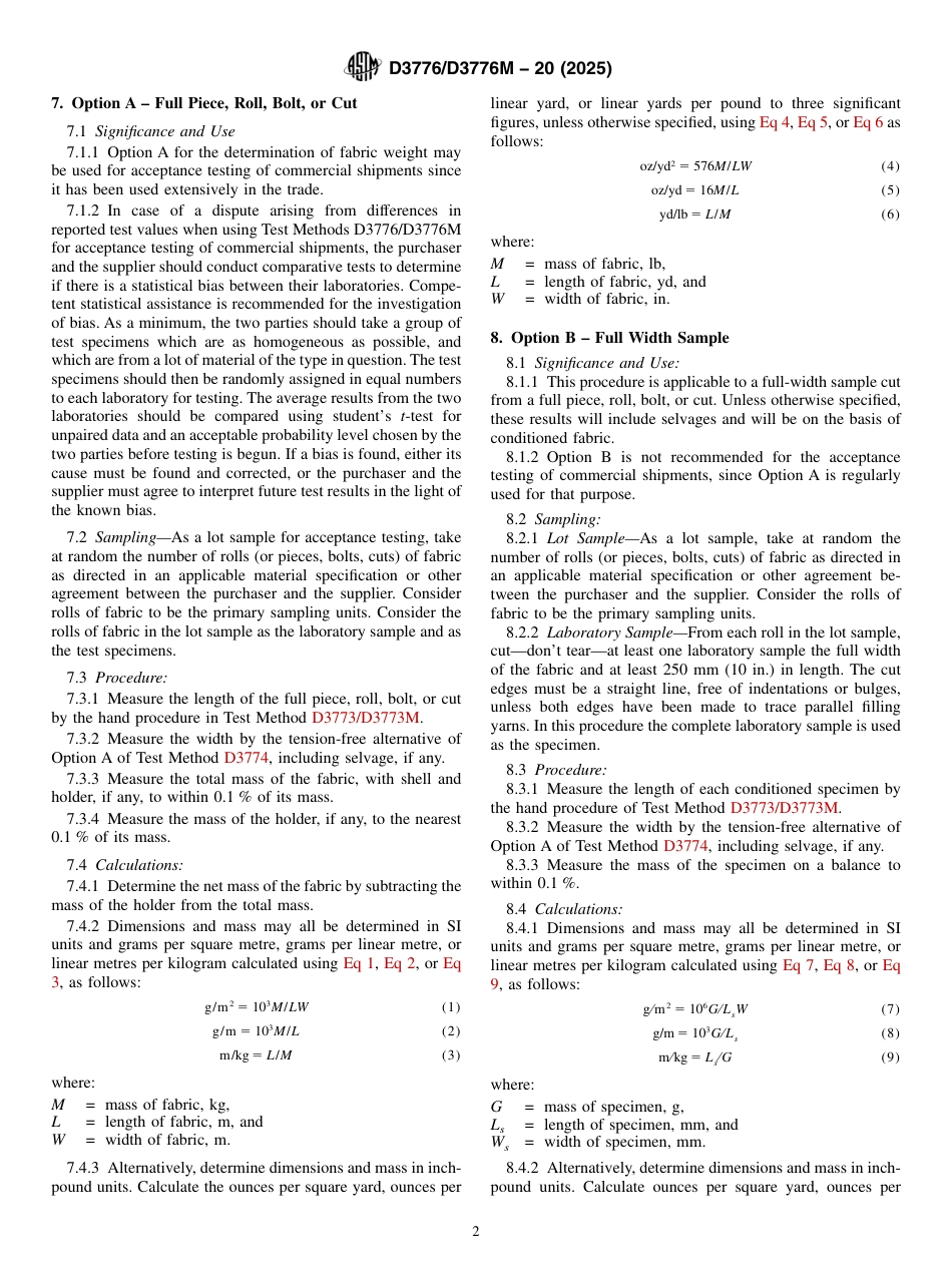 ASTM D3776 - D 3776M - 20 (2025).pdf_第2页