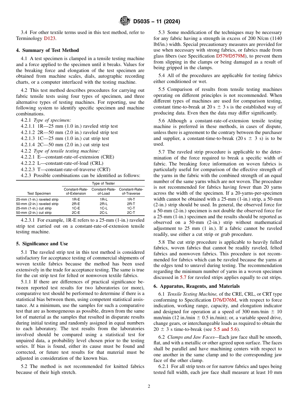 ASTM D5035 - 11 (2024).pdf_第2页