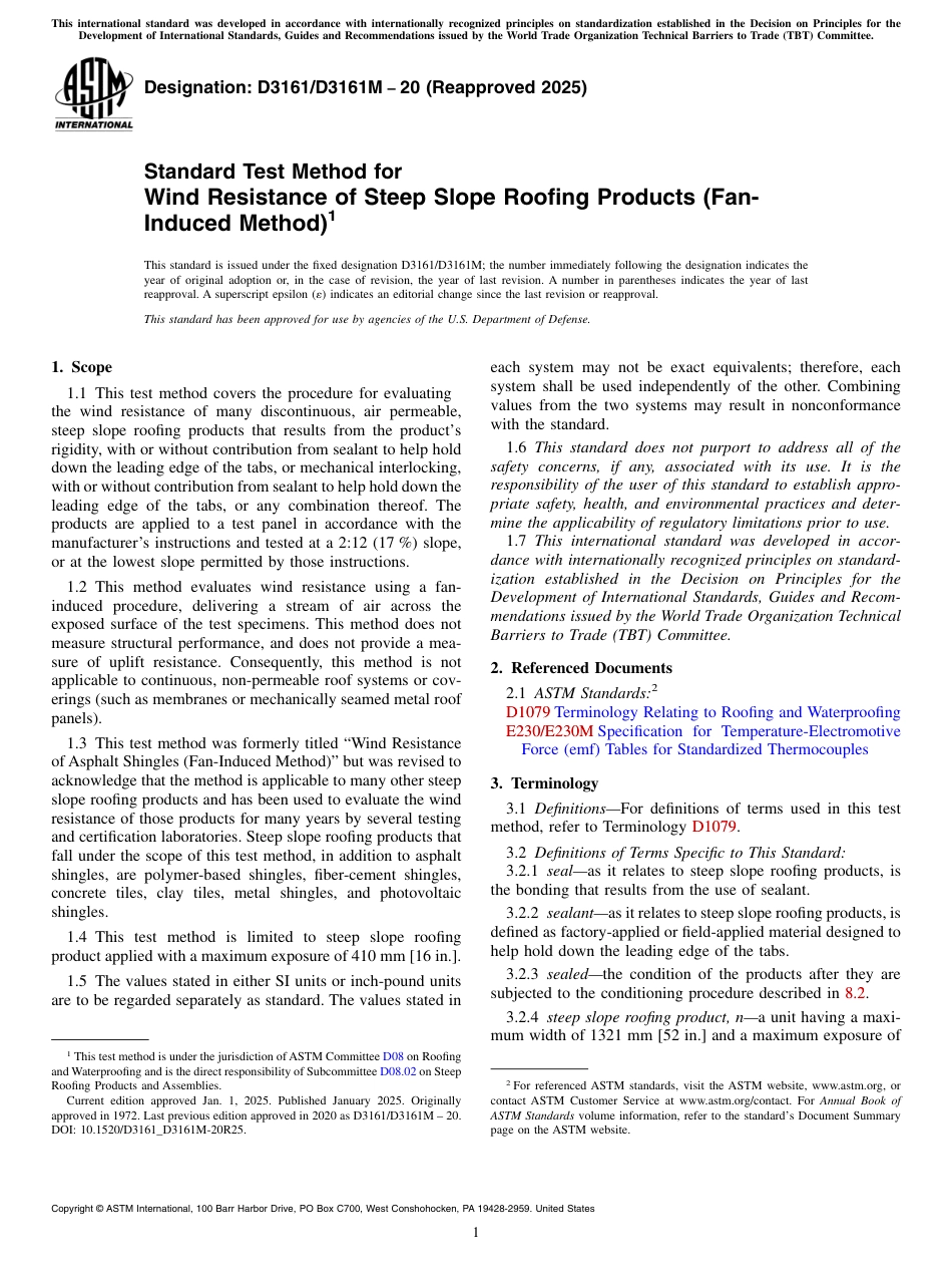 ASTM D3161 - D 3161M - 20 (2025).pdf_第1页