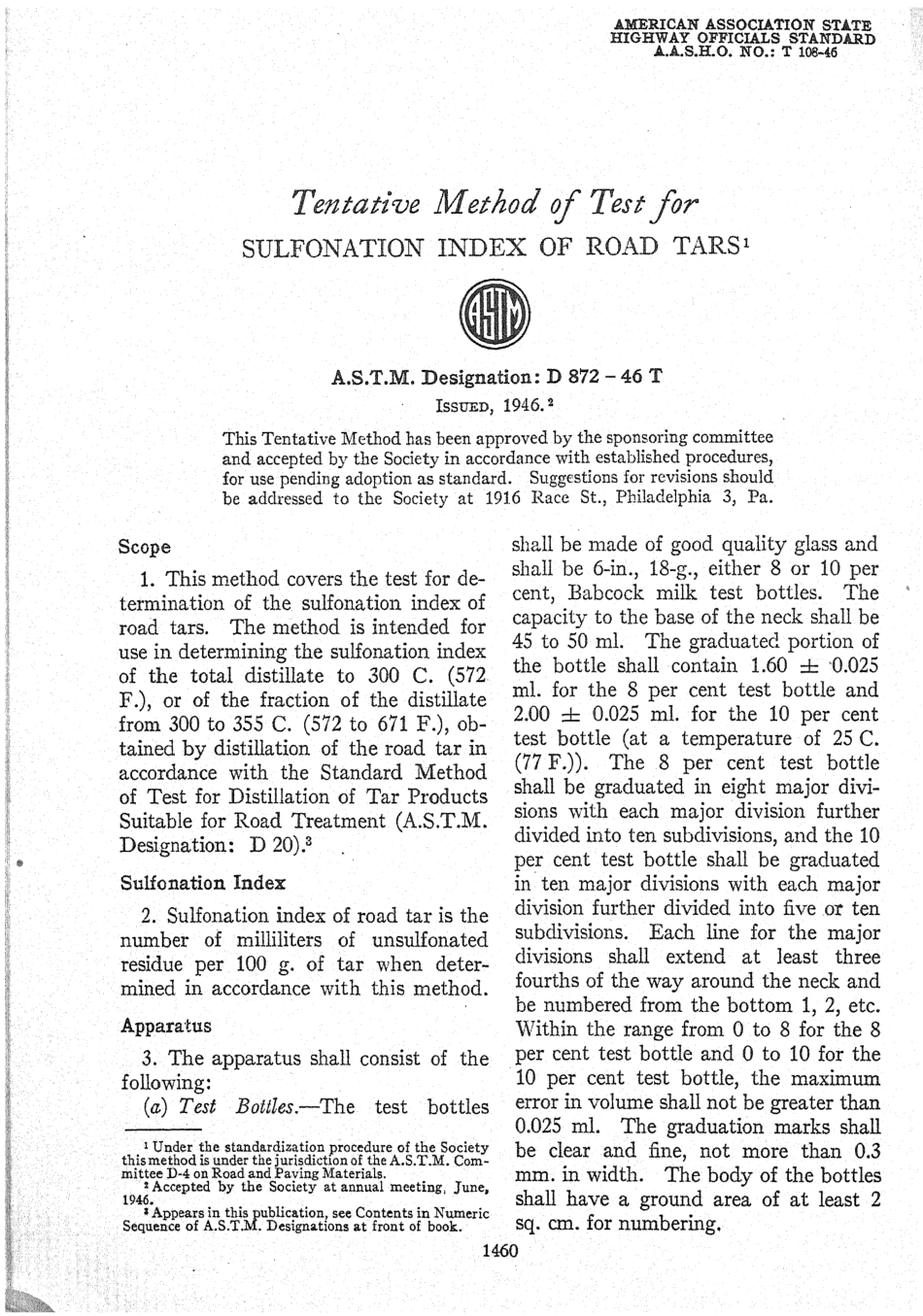 ASTM D872 - 46T scan.pdf_第1页