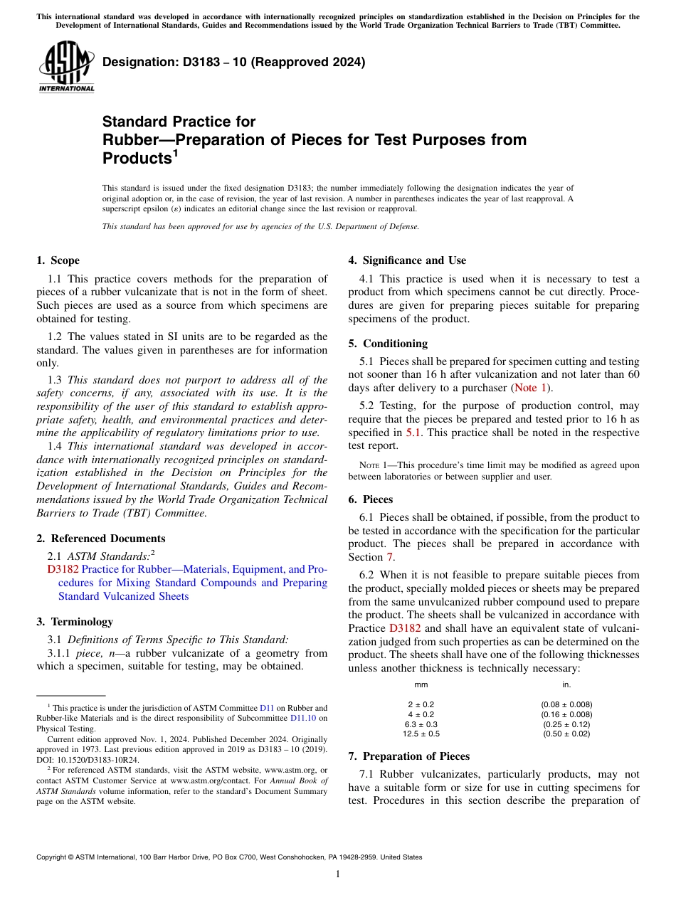 ASTM D3183 - 10 (2024).pdf_第1页