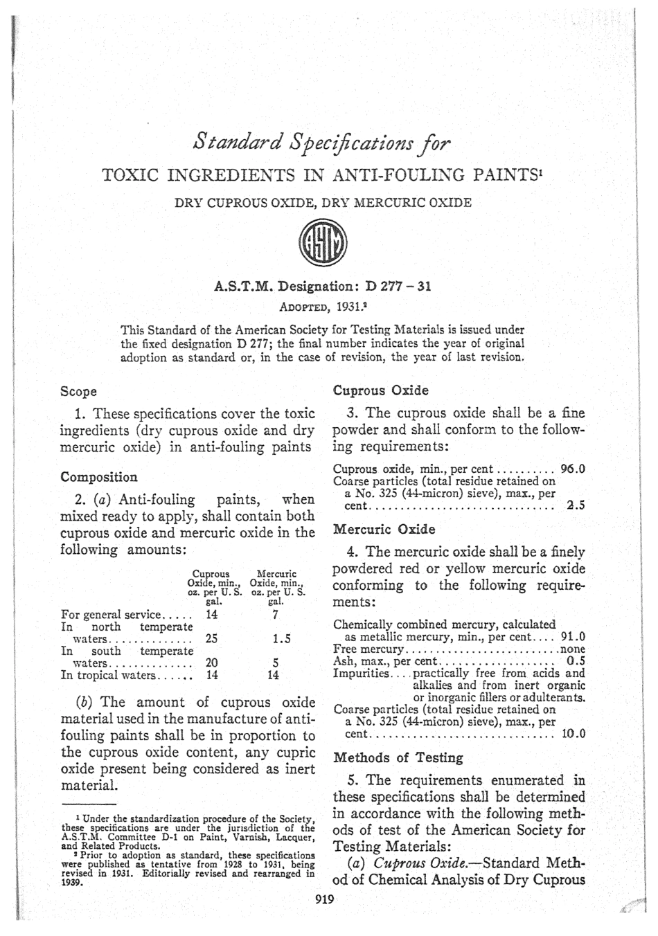 ASTM D277 - 31 scan.pdf_第1页