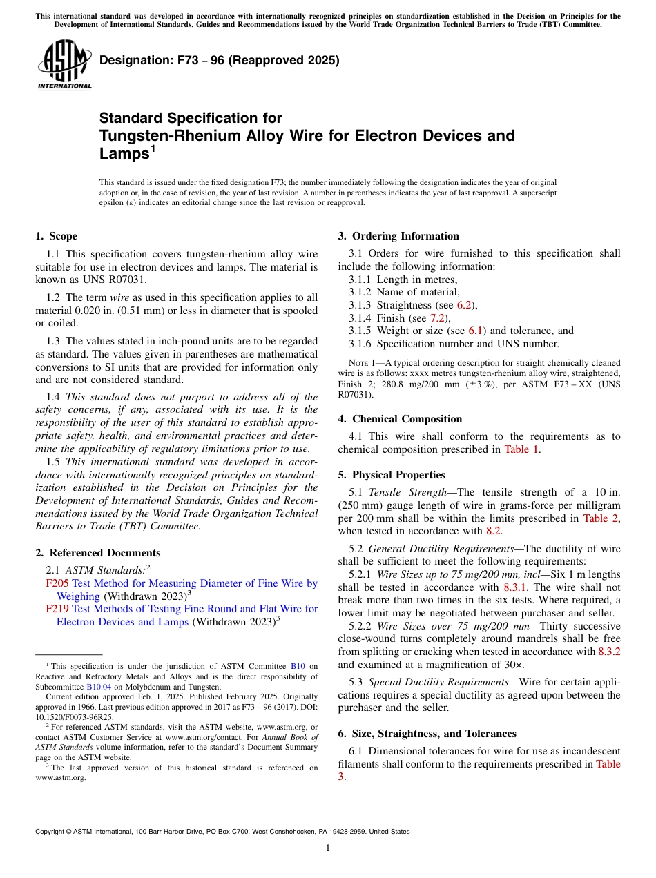 ASTM F73 - 96 (2025).pdf_第1页