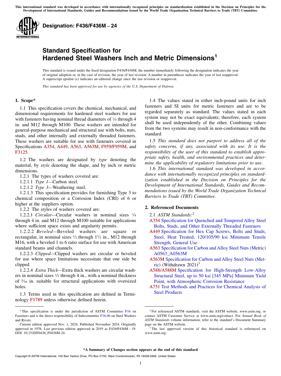 ASTM F436 - F 436M - 24.pdf_第1页