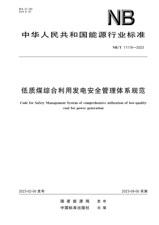 NB_T 11119-2023 低质煤综合利用发电安全管理体系规范.pdf