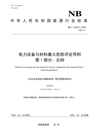 NB_T 11307.1-2023 电力设备与材料着火危险评定导则 第1部分：总则.pdf